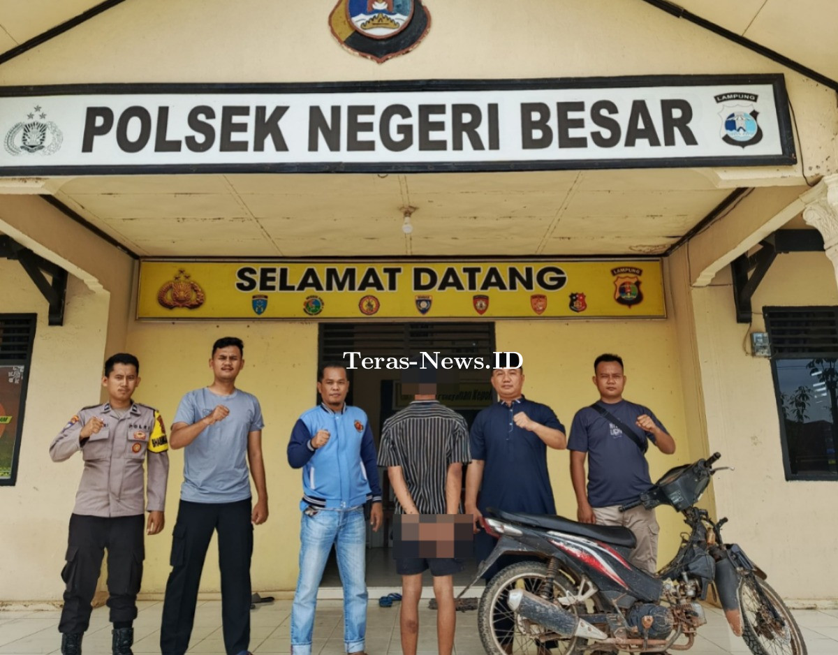 Curat Di Way Kanan, Polsek Negeri Besar Ringkus Pelaku Pencurian Motor